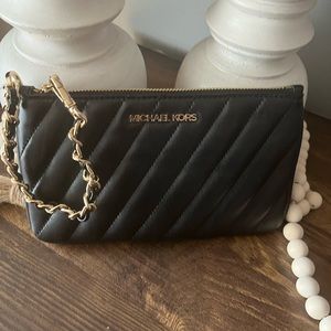 Michael Kors, black wristlet brand new